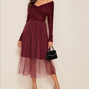 Maroon dress